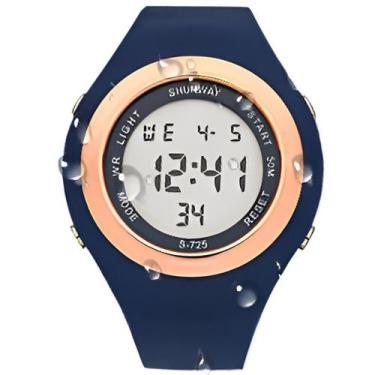 Imagem de Relógio Digital Masculino Esportivo SHUNWAY S-725 WR Preto - Tudo em C