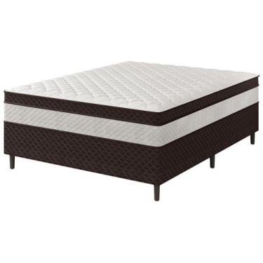 Imagem de Cama Box Conjugada Casal Umaflex de Mola Ensacada 52x138x188cm Manu, M