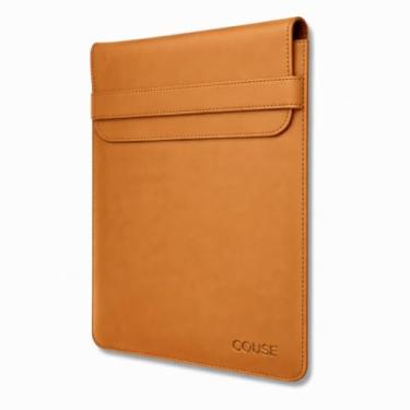 Imagem de Capa Case para Notebook Couro Ecológico Forro Aveludado Suede Couse (Caramelo)