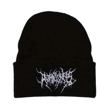 Imagem de Gorros De Inverno Unissex Quentes Estilo Gótico Punk Em Tricô 100% Acr