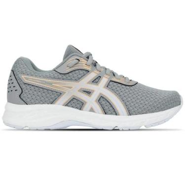 Imagem de Tênis Asics Raiden 4 Feminino, Cinza, Rosa, 36