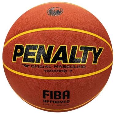 Imagem de Bola de Basquete Penalty Masculina Crossover Pro 7 Oficial FIBA, Laran