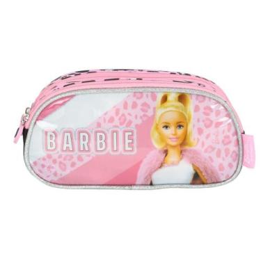 Imagem de Estojo Escolar Luxcel Barbie Fashion Rosa, Único, Rosa