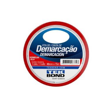 Imagem de Fita Demarcação 48MMX15M - Tekbond Vermelho, Vermelho