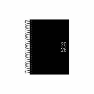Imagem de Agenda Espiral Diária Napoli M5 2026 Tilibra, Preto