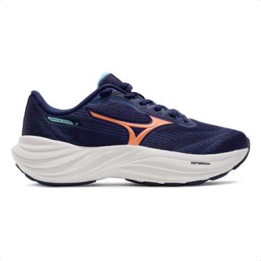 Imagem de Tênis Mizuno Goya 3 Feminino, 38, Marinho, Salmão