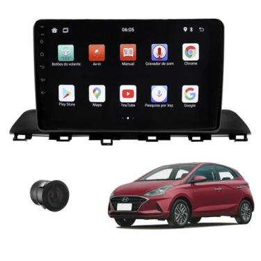Imagem de Central multimidia 9 polegadas hyundai hb20 2020/2022 - preto fosco - 