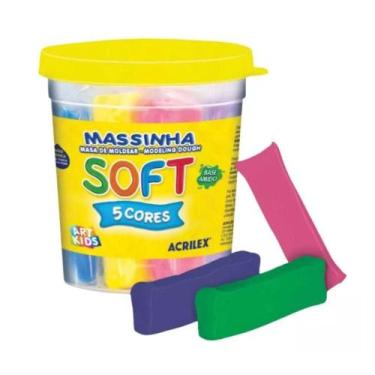 Imagem de Massinha para Modelar Escolar Soft 235G com Textura Macia e Aroma de t