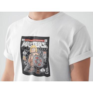 Imagem de Camiseta Poster Pop Style Inspiração HE MAN Estampa DTF 100% Algodão P