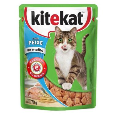 Imagem de Ração Úmida KiteKat Sachê Peixe Adulto 70g