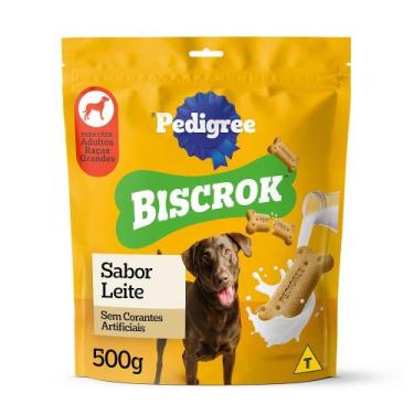 Imagem de Biscoito Pedigree Adulto Raça Grande Sabor Leite 500g