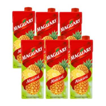 Imagem de Suco Néctar de Abacaxi Maguary 1L - Kit 6 Unidades