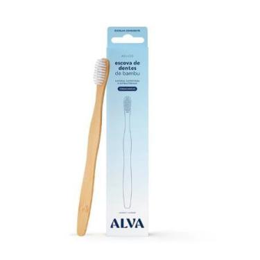 Imagem de Escova de Dente Bambu Cerdas Macias Sustentável Alva