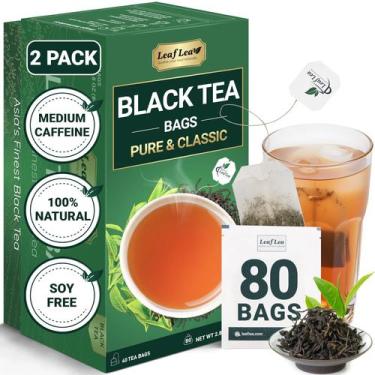 Imagem de LeafLea Chá Preto em Sachês 80 Unidades Conforto Digestivo