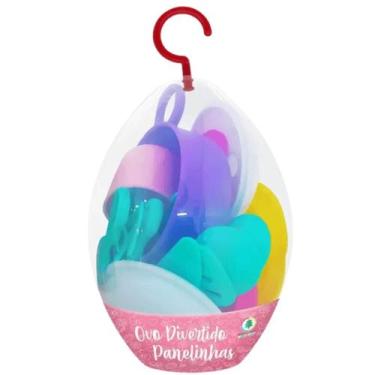 Imagem de Brinquedo Infantil Ovo de Páscoa Divertido Kit Panelinhas - Monte Líba