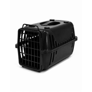 Imagem de Caixa De Transporte N.1 Cão Cachorro Gato Pequena Preta - Murano