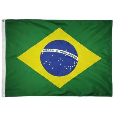 Imagem de Bandeira Oficial do Brasil 128 x 90 cm - 2 panos - JC Flamulas