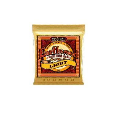 Imagem de Encordoamento P/violão Aço Earthwood Leve 80/20 Bronze Ernie Ball 011"