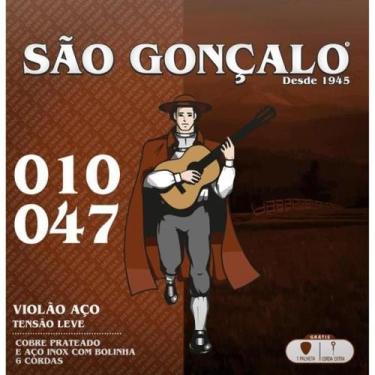 Imagem de Encordoamento Para Violão Aço .010 Leve São Gonçalo