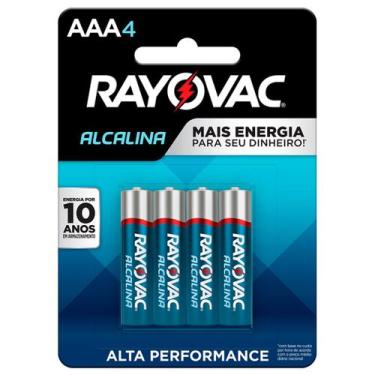 Imagem de 4 Pilhas Alcalinas Aaa Rayovac