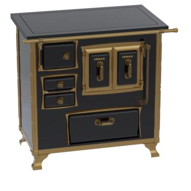 Imagem de Fogao a Lenha Venax GII n 1 Renaissance Premium Preto SD