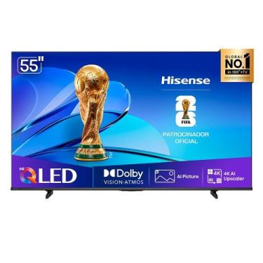 Imagem de Smart TV Hisense HI-QLED 4K 55" Polegadas com Dolby Vision, Dolby Gami