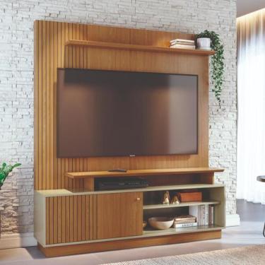 Imagem de Home Theater 160cm Para TV Até 65 Polegadas Ares Madetec, Cumaru / Opa