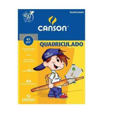 Imagem de Bloco Quadriculado Infantil A4 63gm² Canson 30Fls