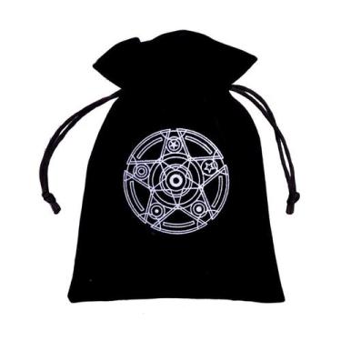 Imagem de Saquinho Para Cartas De Veludo Estojo Para Guardar Tarô Oráculo Runas 