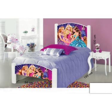 Cama Juvenil - Barbie 012 - 91x79x153