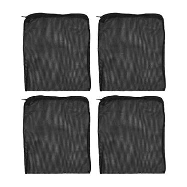 Imagem de Saco de malha de filtro, bolsa de malha de aquário da biosfera Sacos de filtro de carvão ativado de anel de cerâmica para filtragem(Médio)