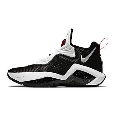 Imagem de Nike Mens Lebron Soldier XIV 14 Basketball Shoes (Black/White-University Red, Numeric_12)