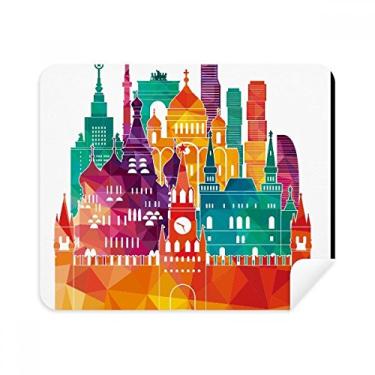 Imagem de Pintura catedral de Moscow Rússia Pano de limpeza Limpador de tela 2 peças Tecido de camurça
