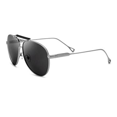 Imagem de Oversized UV400 Vintage Men Motorcycle Driving Sunglasses Metal Frame 4 Colors With Box,style 4,china