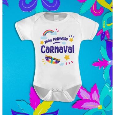 Imagem de Body Bebê Menina Meu Primeiro Carnaval Roupa Baby - Vidape