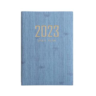 Imagem de Agenda 2023 - janeiro de 2023 a dezembro de 2023, planejador acadêmico semanal e mensal com abas, planejadores diários de escritório e estudantes, livros de data e planejadores 2023, papel mais grosso (azul, A5)