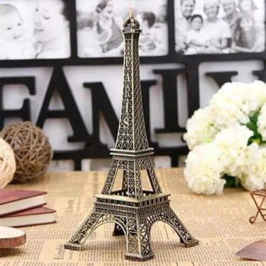 Imagem de Miniatura Torre Eiffel De Metal Paris 13cm Caixa Decorativa - Interpon