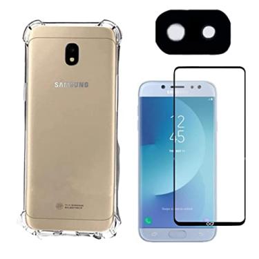 Imagem de Kit Case Anti impacto Para Samsung Galaxy J7 PRO (Tela 5.5) + Película De Vidro 3D + Película de Câmera, PROTEÇÃO COMPLETA (C7COMPANY)