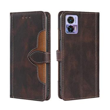 Imagem de For Motorola Edge 30 Neo Skin Feel Magnetic Buckle Leather Phone Case