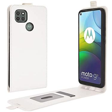 Imagem de HONGYAN Capa de telefone Para Motorola Moto G9 Power R64 Texture Single Vertical Flip Capa protetora de couro com slots para cartões e moldura para fotos Capa protetora