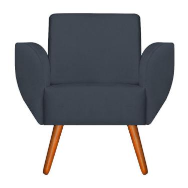 Imagem de Poltrona Jolly Suede Azul Marinho