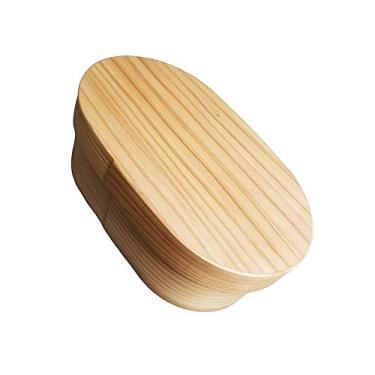 Imagem de Lancheira de madeira tradicional japonesa Bento, 500 ml, feita de cedro japonês Sugi, Wappa mágico