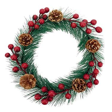 Imagem de Magizi Guirlanda de Natal Monofilamento Berries 23cm Vermelha -M63-208- Yangzi, Vermelho