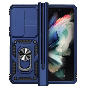 Imagem de Capa protetora antiderrapante para celular para Samsung Galaxy Z Fold 4 5G Fold4 Zfold4 Capas anti-queda, azul, para Samsung Z Fold 4