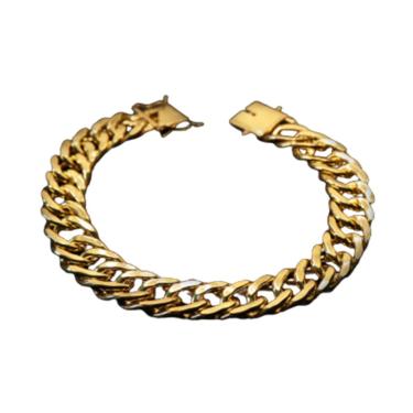 Imagem de Pulseira Grumet moeda antiga 15mm a ouro 18k