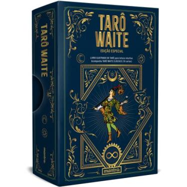 Imagem de Tarô Waite Edição Especial: livro ilustrado do Tarot para leitura intuitiva: Acompanha Tarô Waite (78 cartas ilustradas por Pamela Colman Smith)