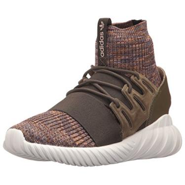 Imagem de adidas Originals Tênis de corrida unissex adulto tubular Doom PK, Oliva, marrom misterioso/branco cristal, 9
