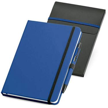 Imagem de Caderneta de Anotações 14x21cm Sem Pauta Com Caneta (Azul Royal)