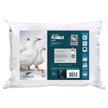 Imagem de Travesseiro Toque de Pluma - Plumax Percal - Integralmente lavável em máquina - P/ fronhas 50x70 cm - Fibrasca, Branco