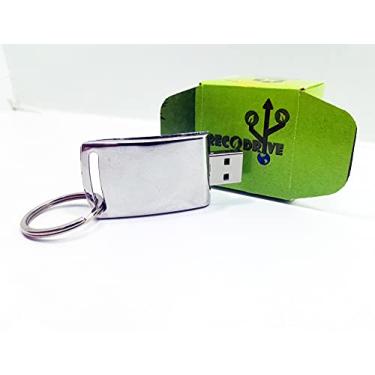 Imagem de Pen drive Ecológico Fit Elegance Cromado 8 GB - Linha rECOdrive